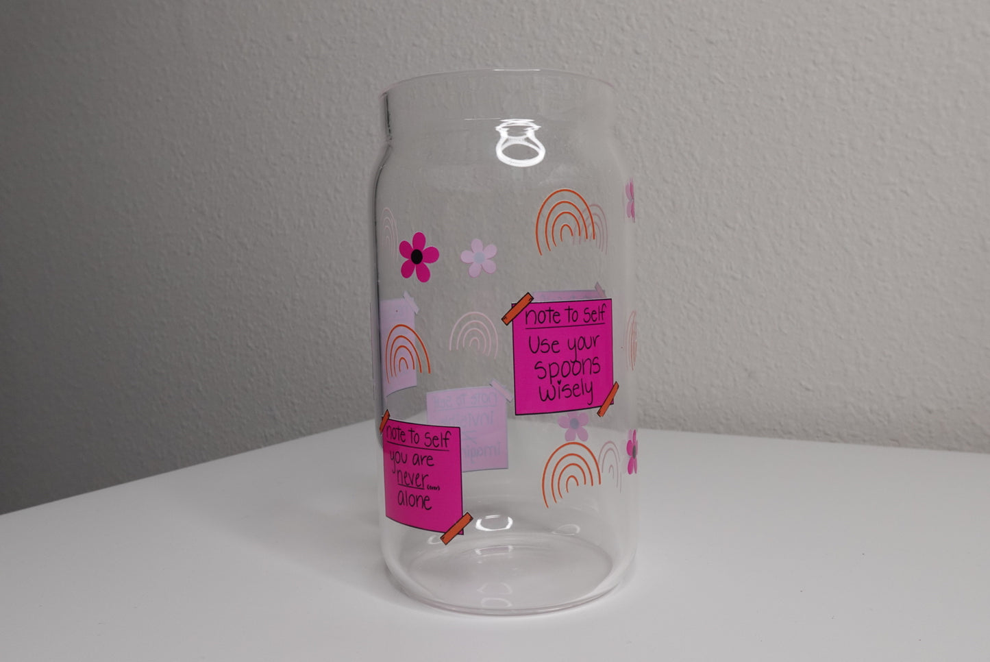 Spoonie Reminder Glass Can