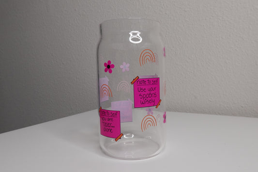 Spoonie Reminder Glass Can